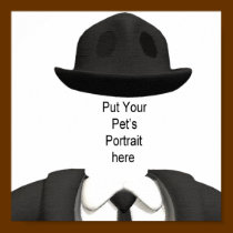 Print: The Well Dressed Pet by VintagePets Print: The Well Dressed Pet