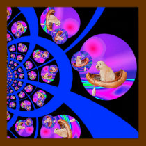 Print: Wheaten Terrier Fantasy Journey by wheatenterrier Print: Wheaten Terrier Fantasy Journey