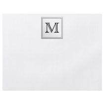 Printed Custom Monogram. Black and White. Flyers