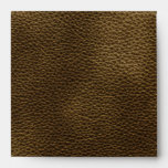 Printed Custom Monogram Image. Brown. Envelopes