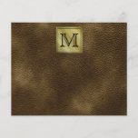 Printed Custom Monogram Image. Brown. Flyer