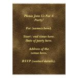 Printed Custom Monogram Image. Brown. Custom Announcements