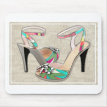 Printed Leather with Rhinestones mousepads by ElainePlesser Printed Leather with Rhinestones mousepads