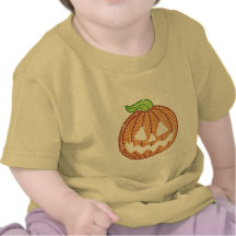 Printed Rhinestone Jackolantern Pumpkin Shirts