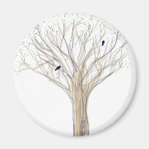 Printemps, spring birds magnet