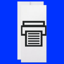 printer icon full color rack card
