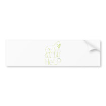 Priority species: Gorilla Bumper Sticker