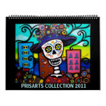 PRISARTS DAY OF THE DEAD COLLECTION 2011 WALL CALENDARS