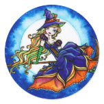 Priscilla Witch Halloween Fantasy Fairy Sticker