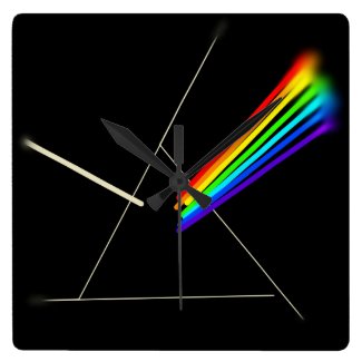 prism square wall clocks