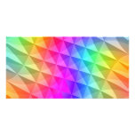prism squares pattern photo card template