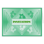 Prisma Collection Deluxe Invitation Blue Green Greeting Cards