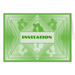 Prisma Collection Deluxe Invitation Pastel Green Greeting Card