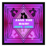 Prisma Collection Save The Date Plum Purple Custom Announcements