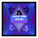 Prisma Collection Save The Date Royal Blue Custom Announcement