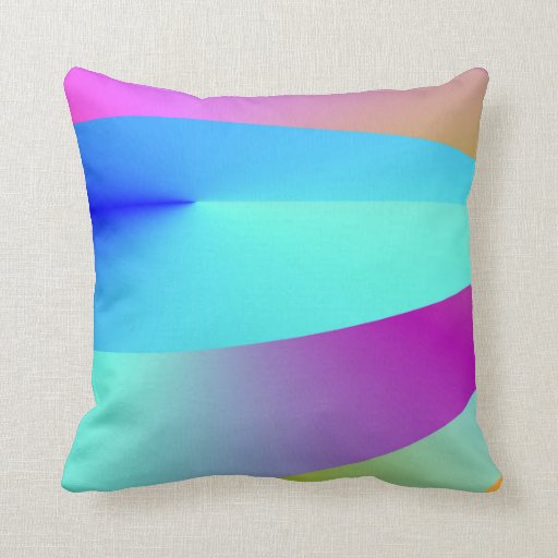 Prismatic Rainbow Throw Pillow