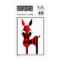 Prison-Horse in Red Stamp