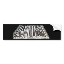 PRISON JAIL BAR CODE BUMPER STICKERS