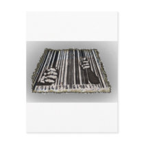 PRISON JAIL BAR CODE postcards by aandjdesigns PRISON JAIL BAR CODE postcards