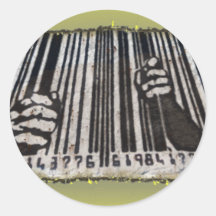 PRISON JAIL BAR CODE STICKERS