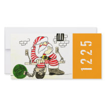 PRISON SANTA CUSTOM PHOTO CARD