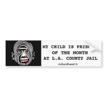 PRISONER OF THE MONTH bumpersticker