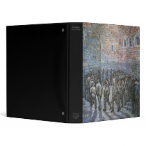 Prisoners Exercising by Vincent van Gogh 3 Ring Binders