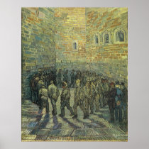Prisoners Exercising by Vincent van Gogh Poster
