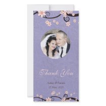 Prisoners of Love Violet Thank You Photo Customized Photo Card