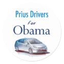 Prius Drivers for Obama Stickers by democrattotheend Prius Drivers for Obama Stickers