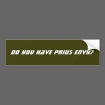Prius Envy bumper stickers