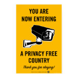 Privacy Free Country Poster