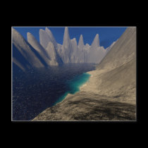 Private Beach Postcard postcards