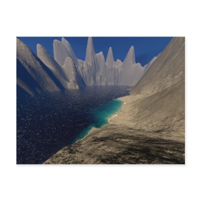 Private Beach Postcard by 3dartwork