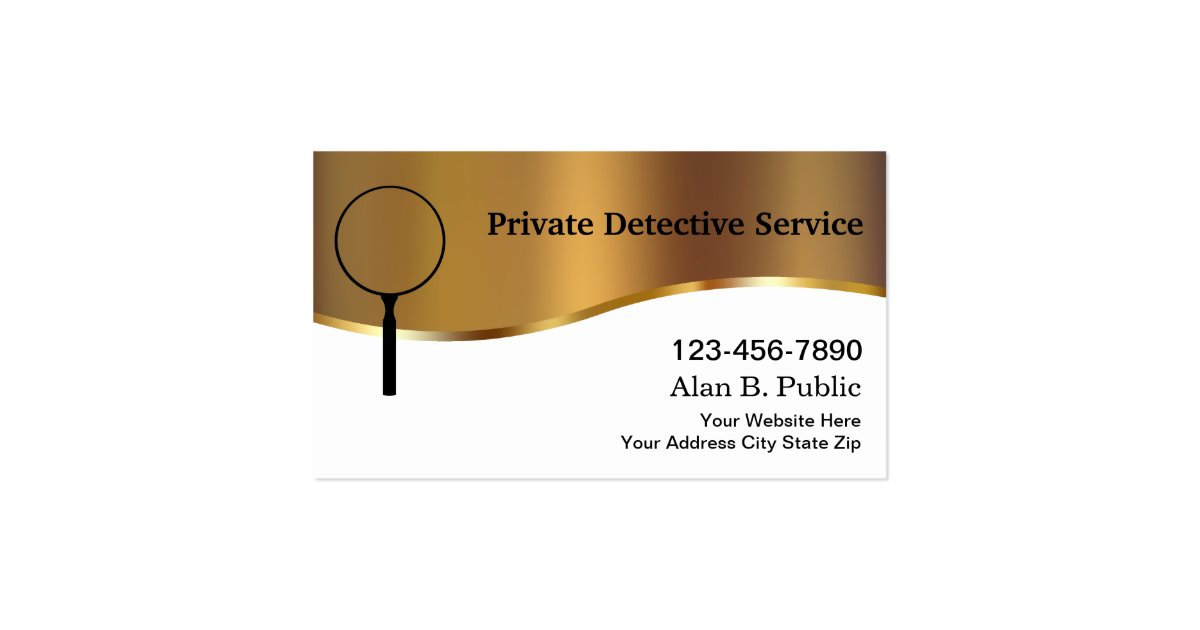 Private Detective Business Cards | Zazzle