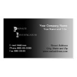 Private Investigator Business Card