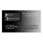 Private Investigator Business Card