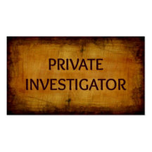 Private Investigator Business Card