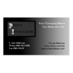 Private Investigator Business Card