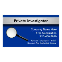 Private Investigator Business Cards