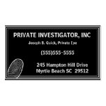 Private Investigator Business Cards