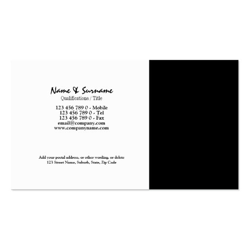 Private Investigator law detective enforcement Business Card Template (back side)