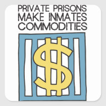 Private Prisons Make Inmates Commodities stickers