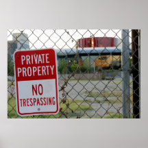 Private Property Posters
