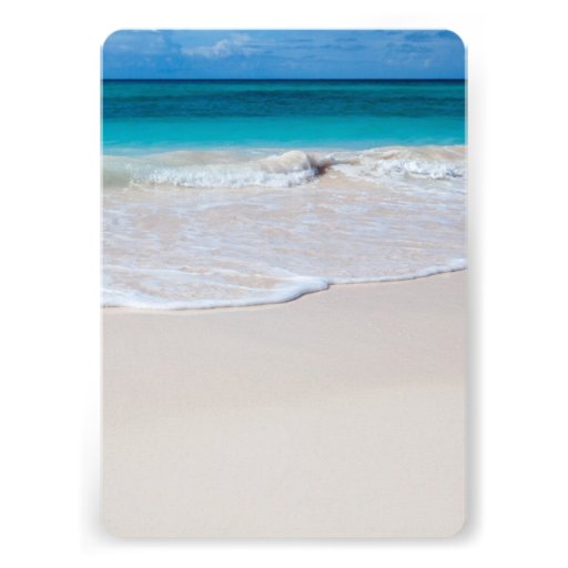 Private Wedding Photo Announcement Tropical Beach