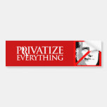 PRIVATIZE EVERYTHING WITH ROMNEY.png Bumper Sticker