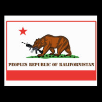 PRK- Peoples Republic of Kalifornistan postcards