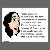 Pro Abortion Satirical postcards