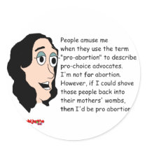 Pro Abortion Satirical stickers