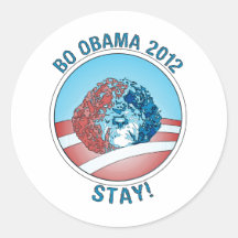 Pro-Bo Obama Dog 2012 Sticker